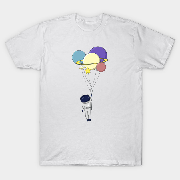 ASTRONOUT AND BALOON by Linescratches